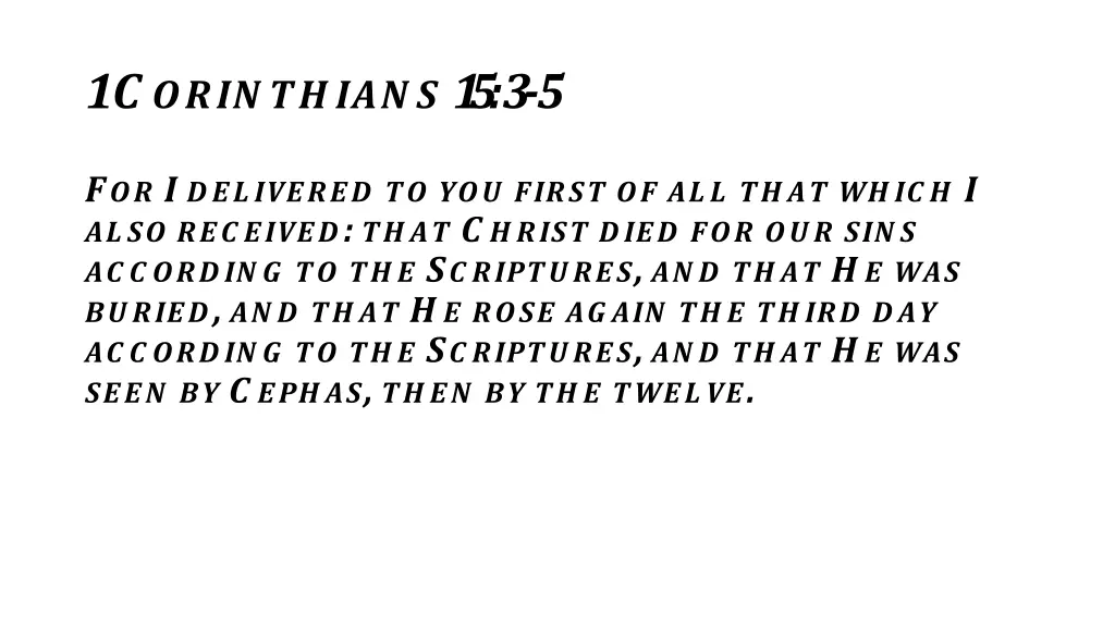 1 c orin th ian s 1 5 3 5