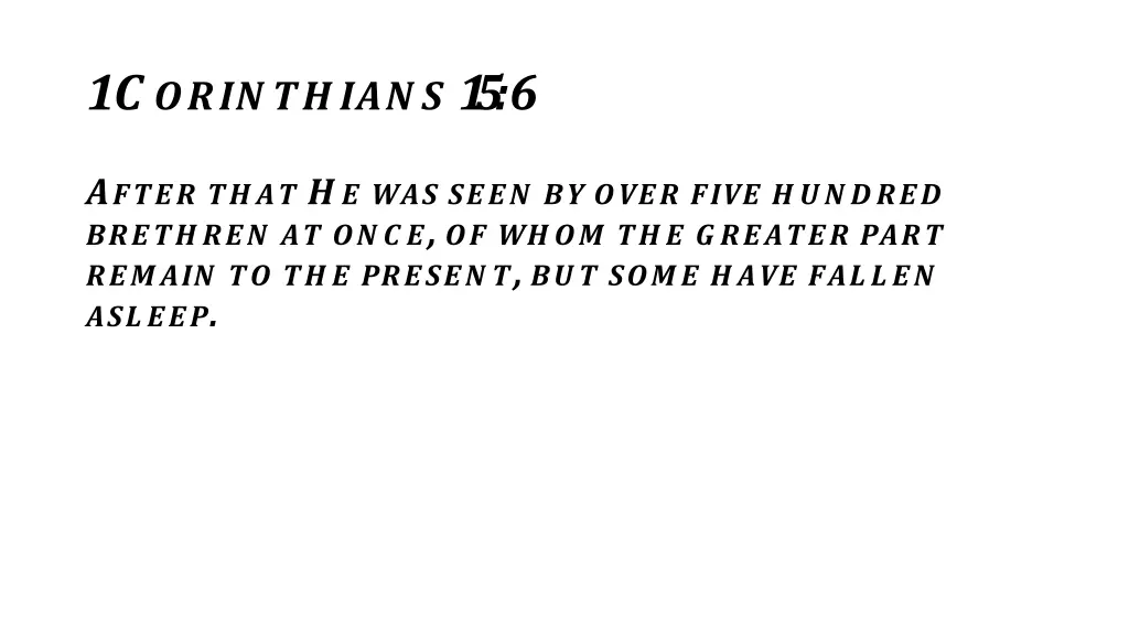 1 c orin th ian s 1 5 6