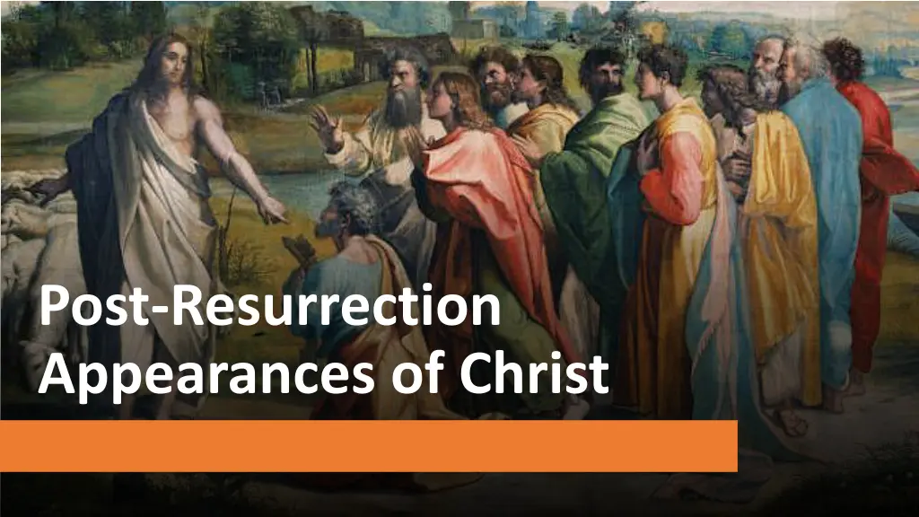 post resurrection appearances of christ