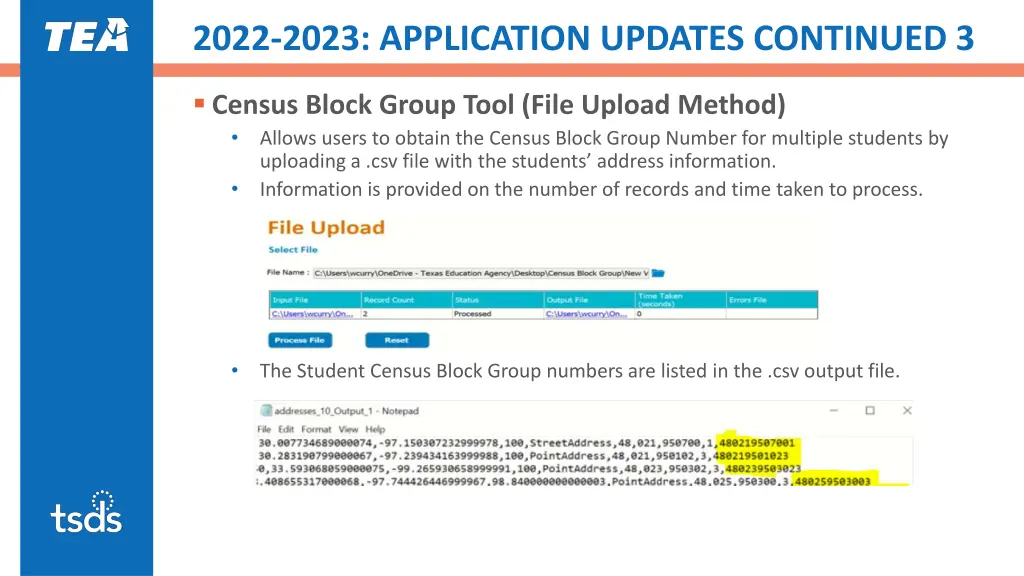 2022 2023 application updates continued 3