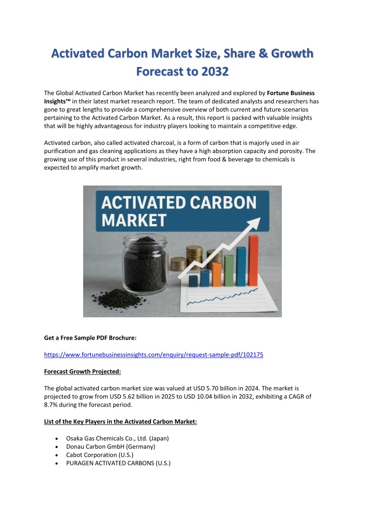 activated carbon market size share growth