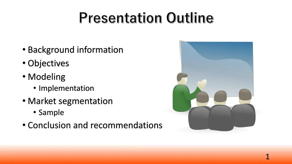 presentation outline