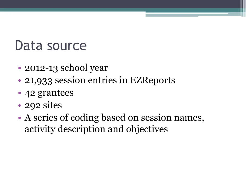 data source