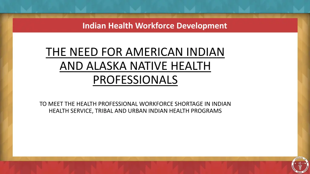 indian health workforce development