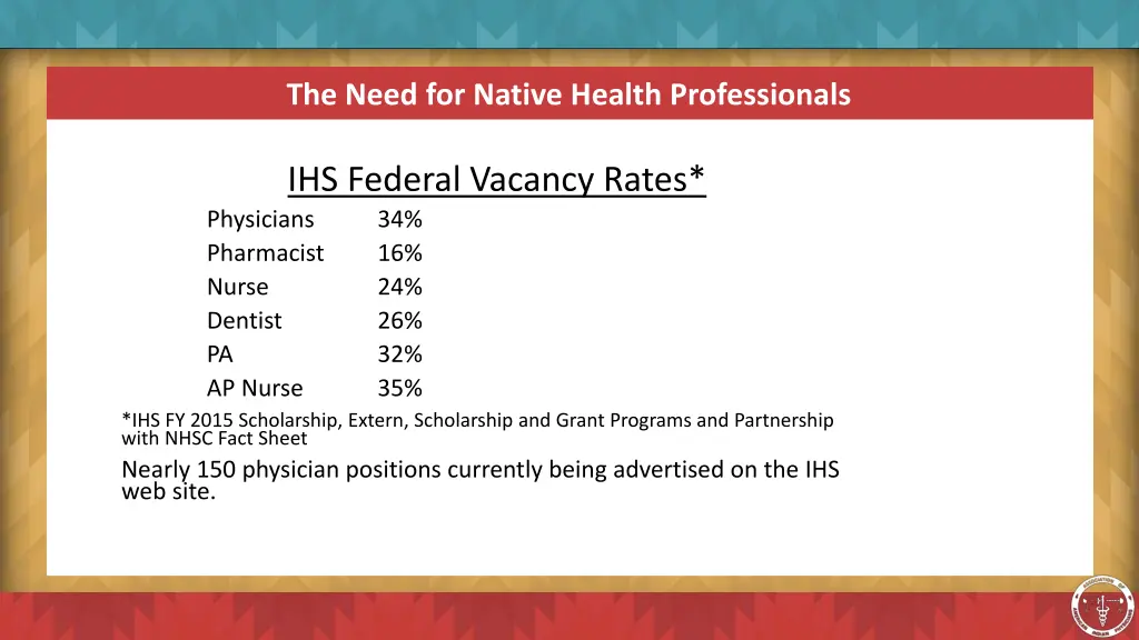 the need for native health professionals