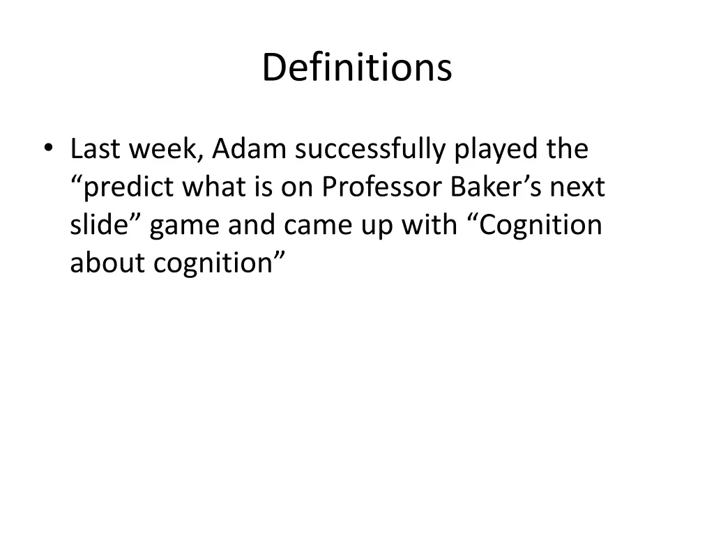 definitions