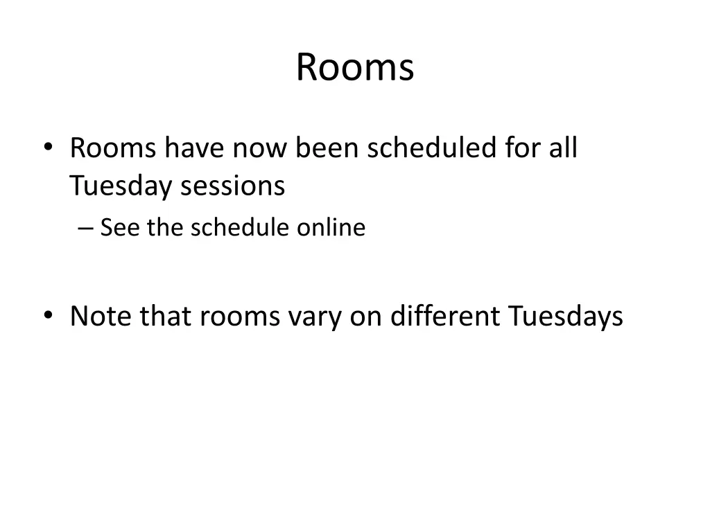 rooms