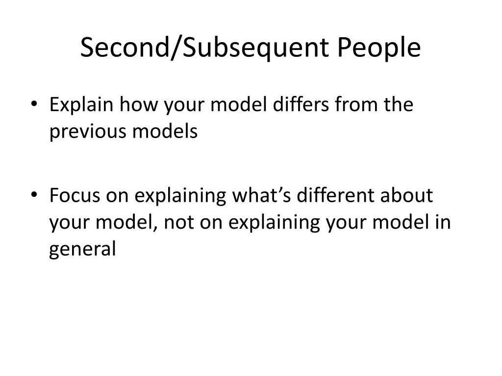 second subsequent people