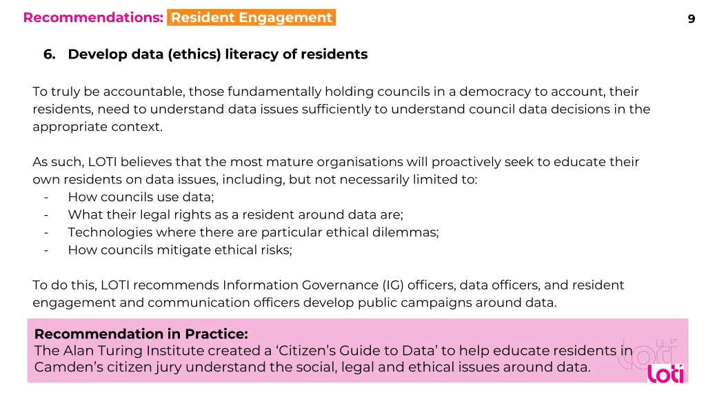 recommendations resident engagement 3