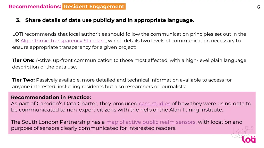 recommendations resident engagement