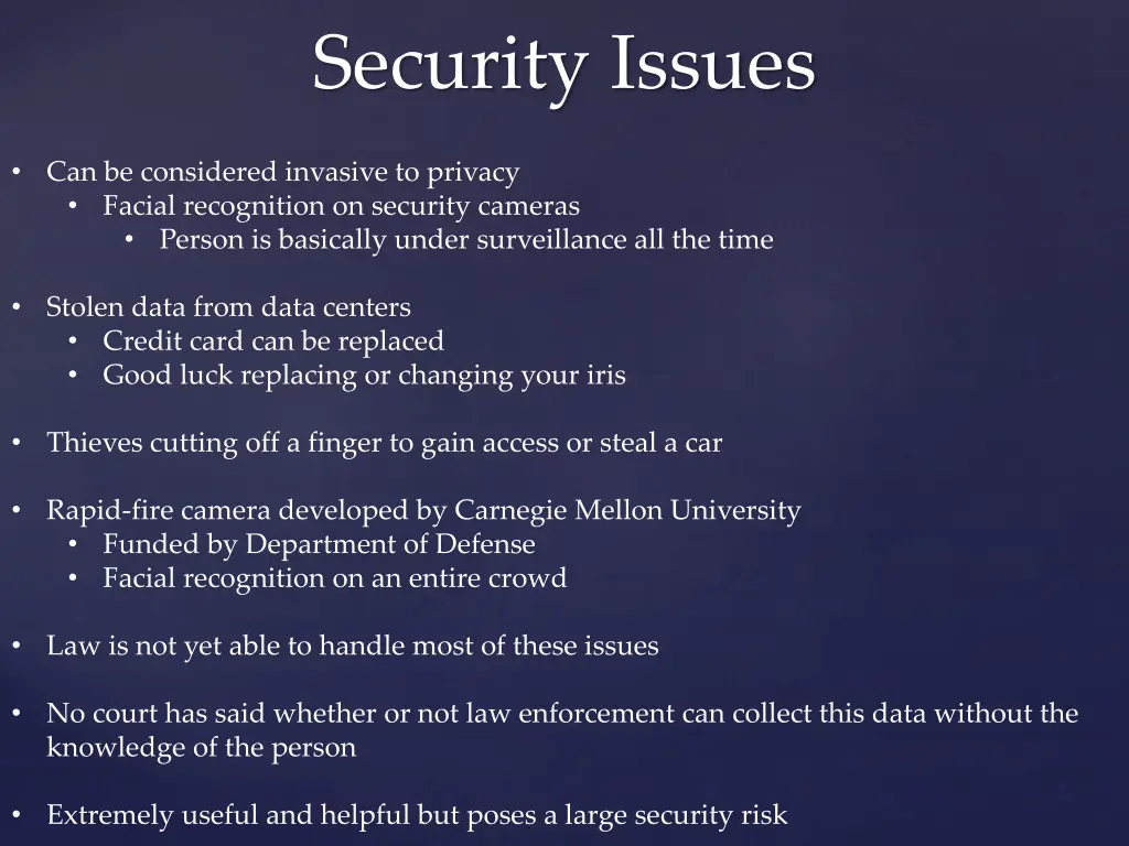 security issues
