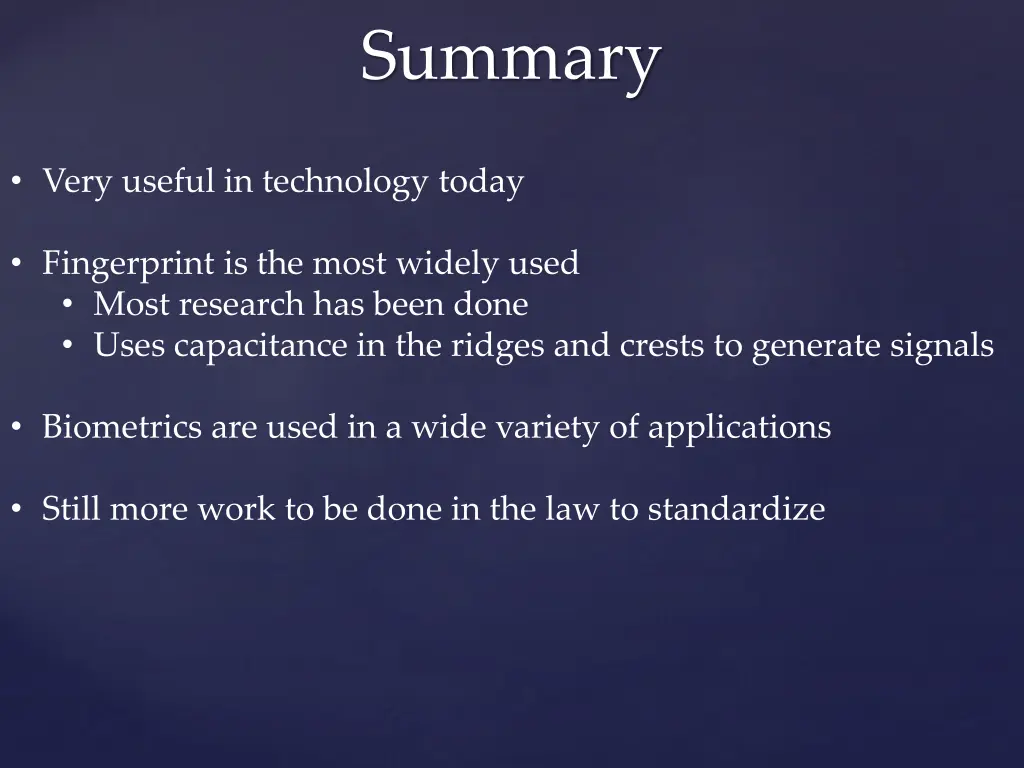 summary