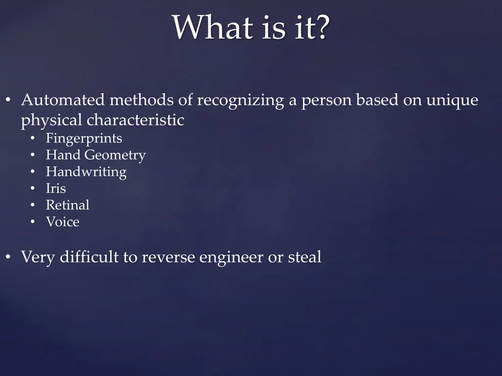 what is it