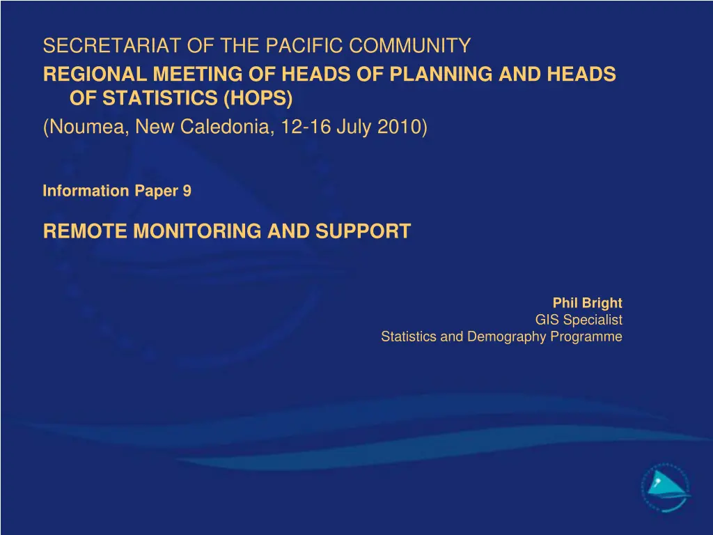 secretariat of the pacific community regional