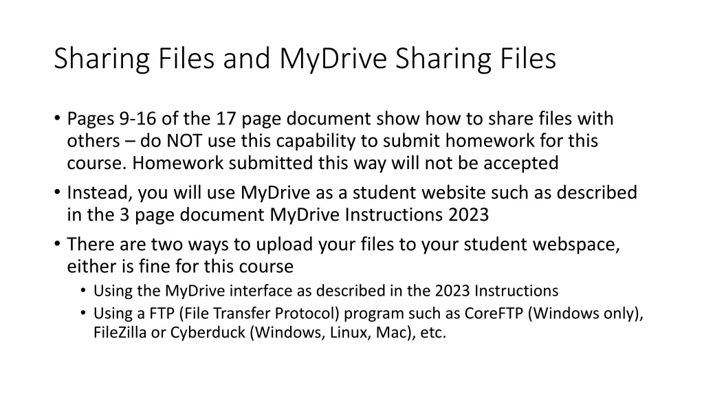 sharing files and mydrive sharing files