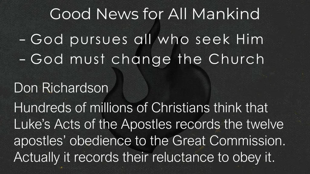 good news for all mankind 1