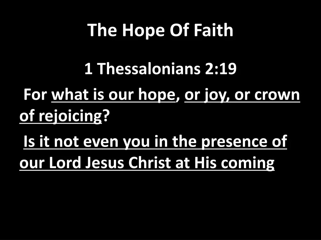 the hope of faith 4