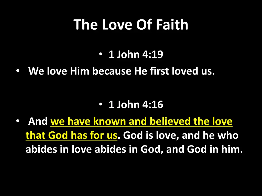 the love of faith 1