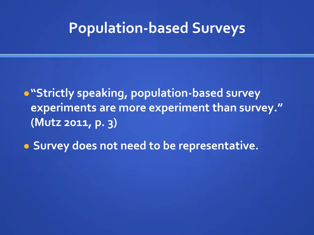 population based surveys