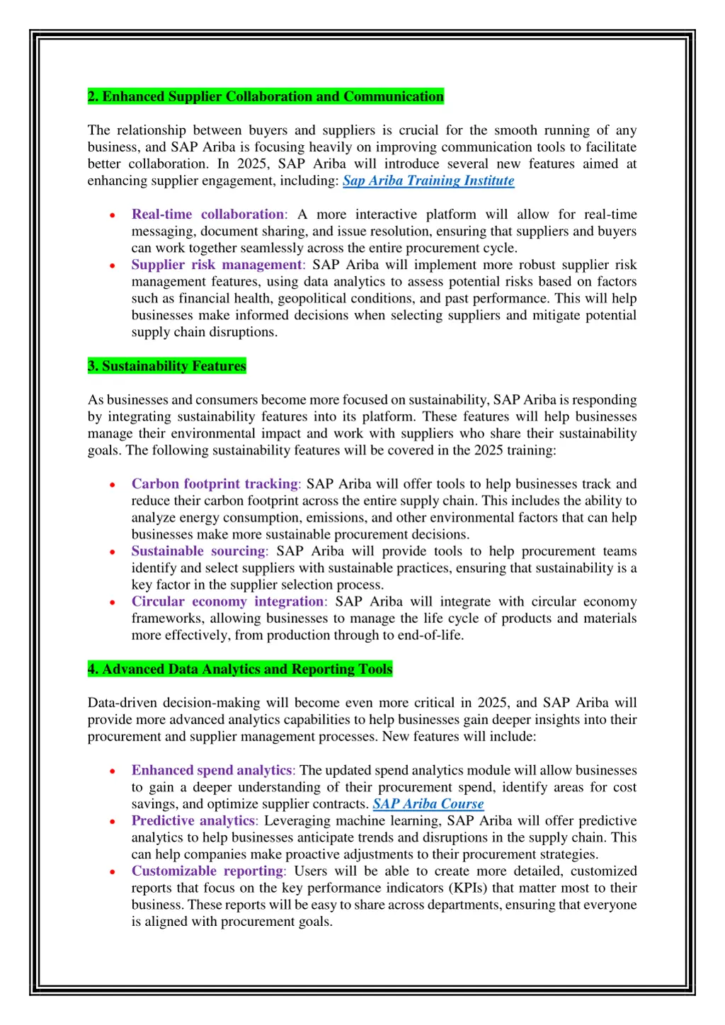 2 enhanced supplier collaboration