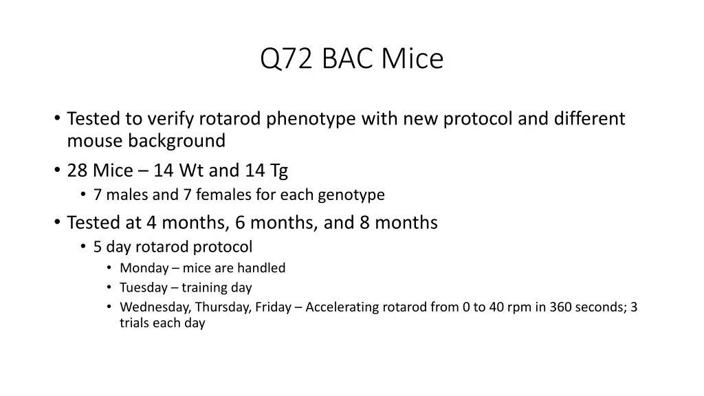 q72 bac mice