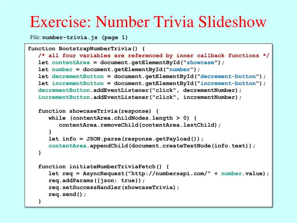 exercise number trivia slideshow 1