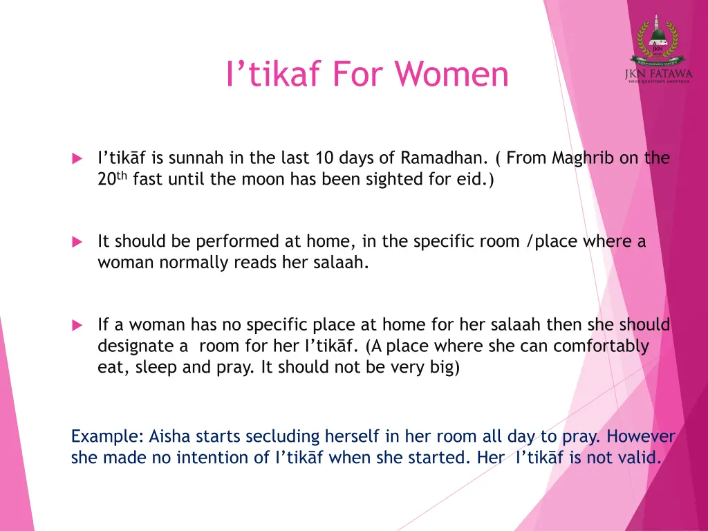 i tikaf for women 1