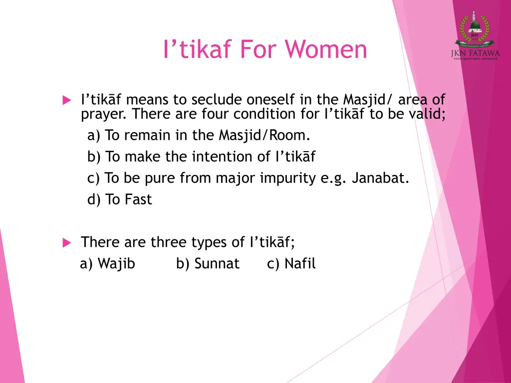 i tikaf for women