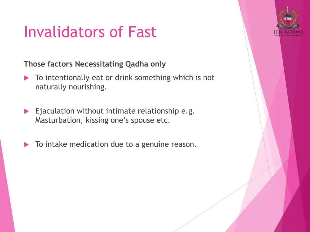 invalidators of fast