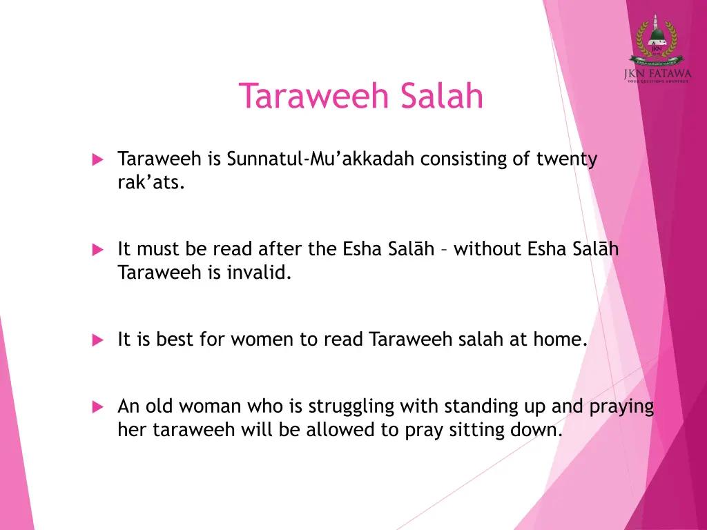 taraweeh salah