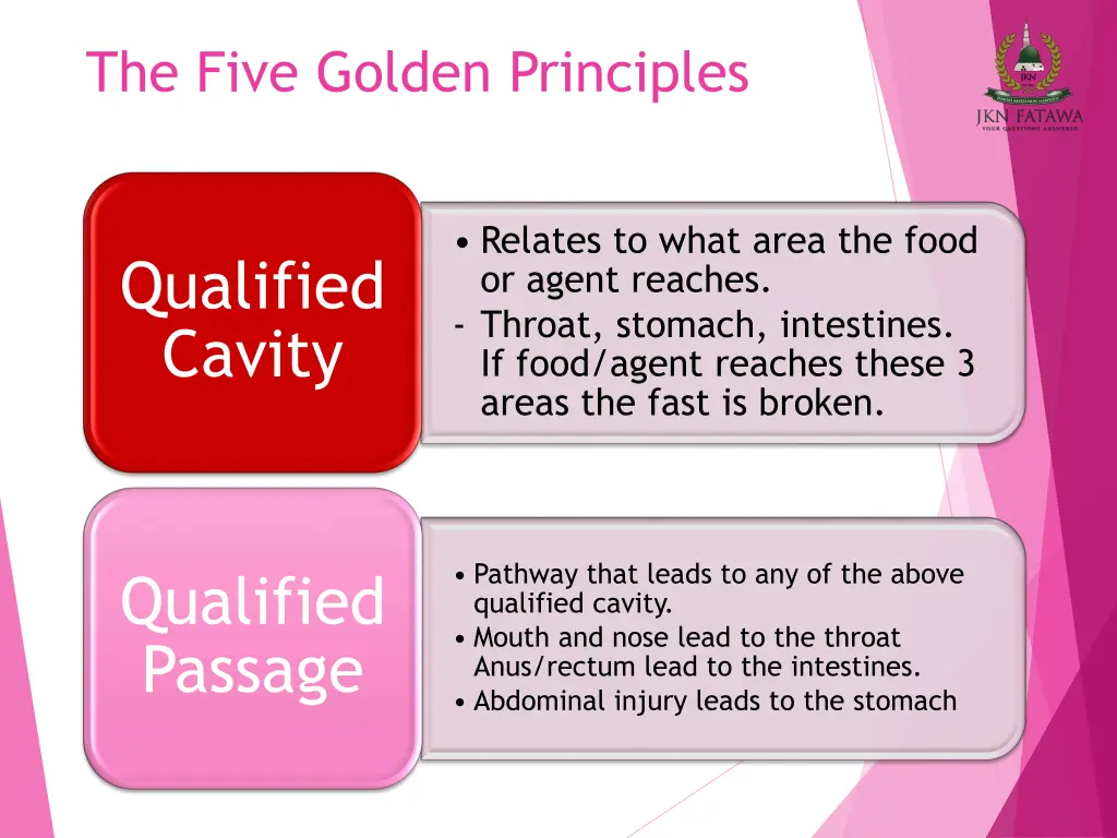 the five golden principles
