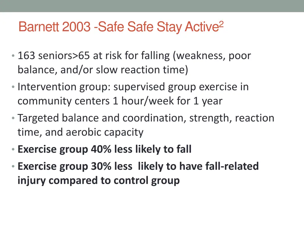 barnett 2003 safe safe stay active 2