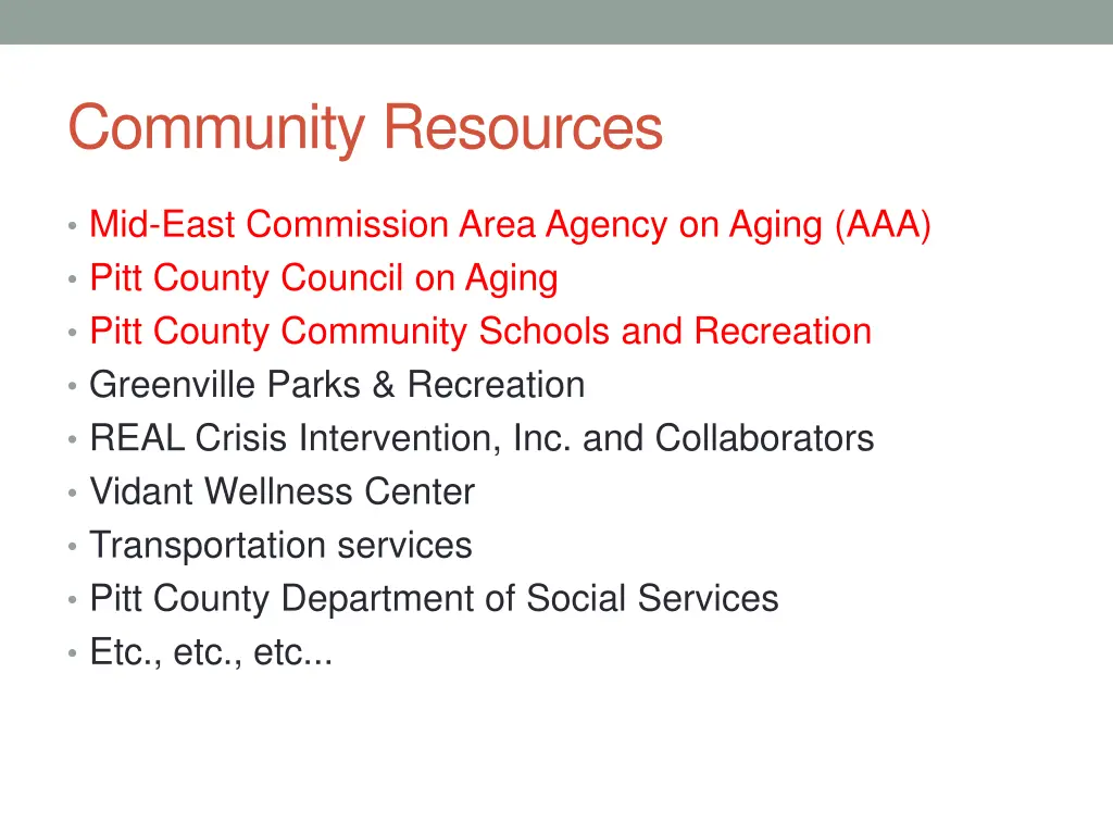 community resources 1