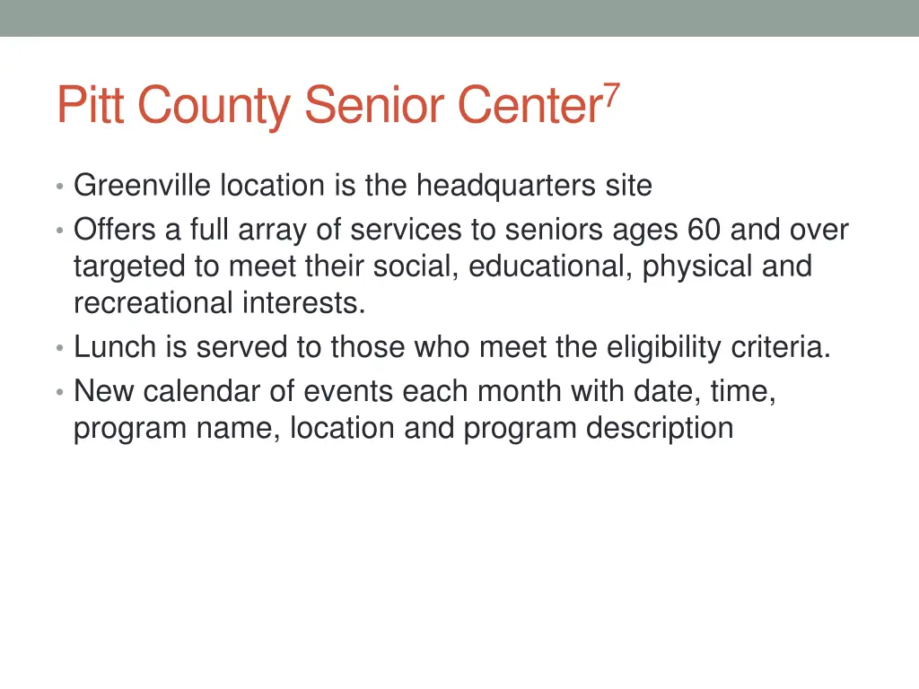 pitt county senior center 7