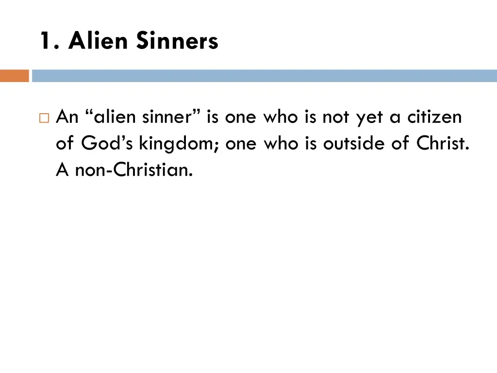 1 alien sinners
