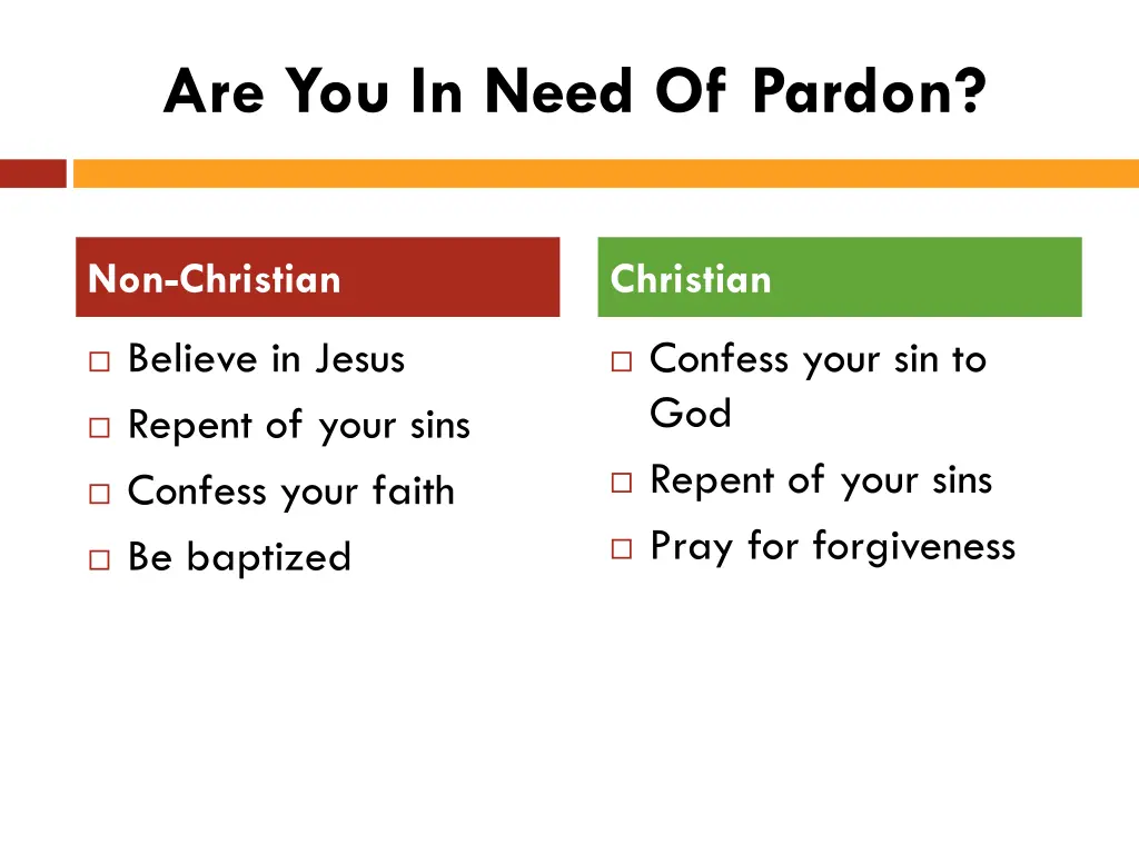 are you in need of pardon