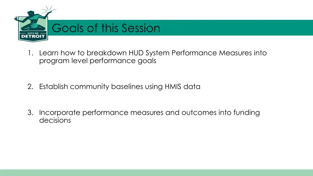 goals of this session