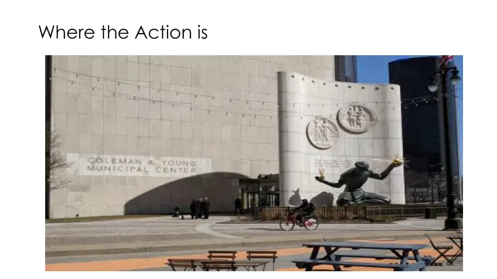 where the action is