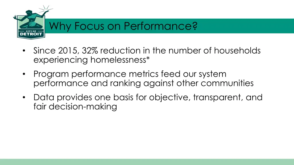 why focus on performance
