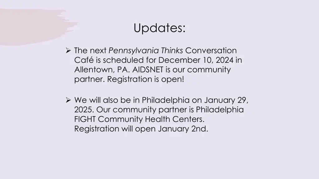 updates 1
