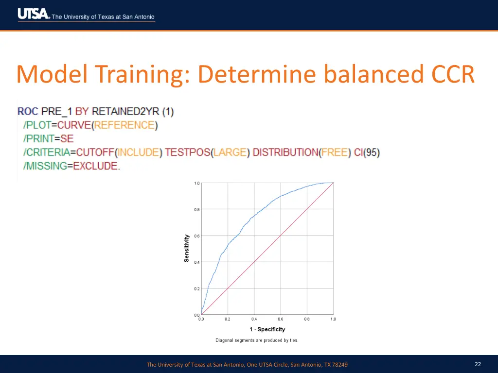 model training determine balanced ccr