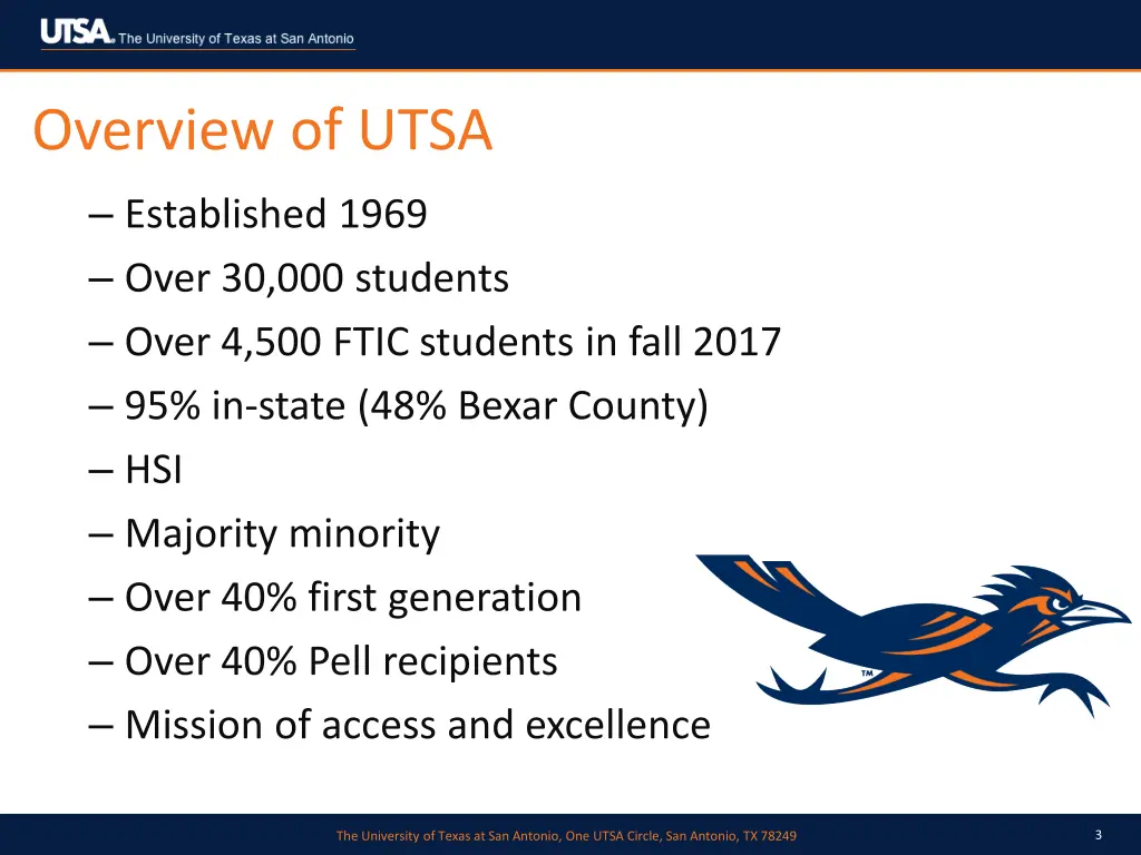 overview of utsa