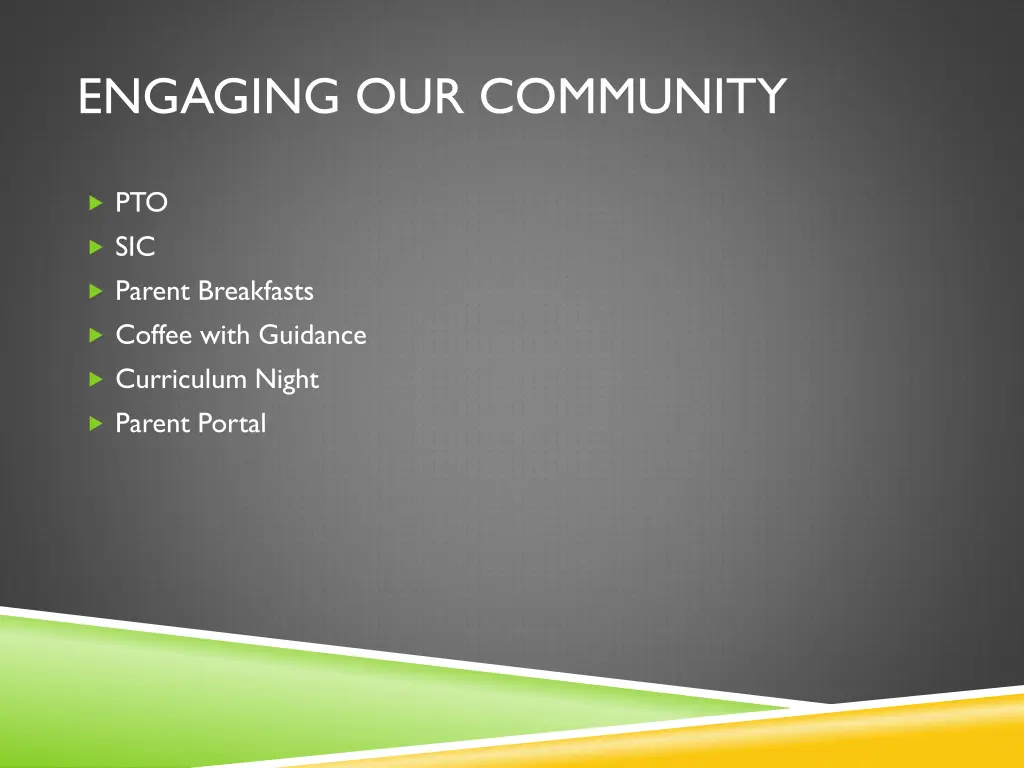 engaging our community