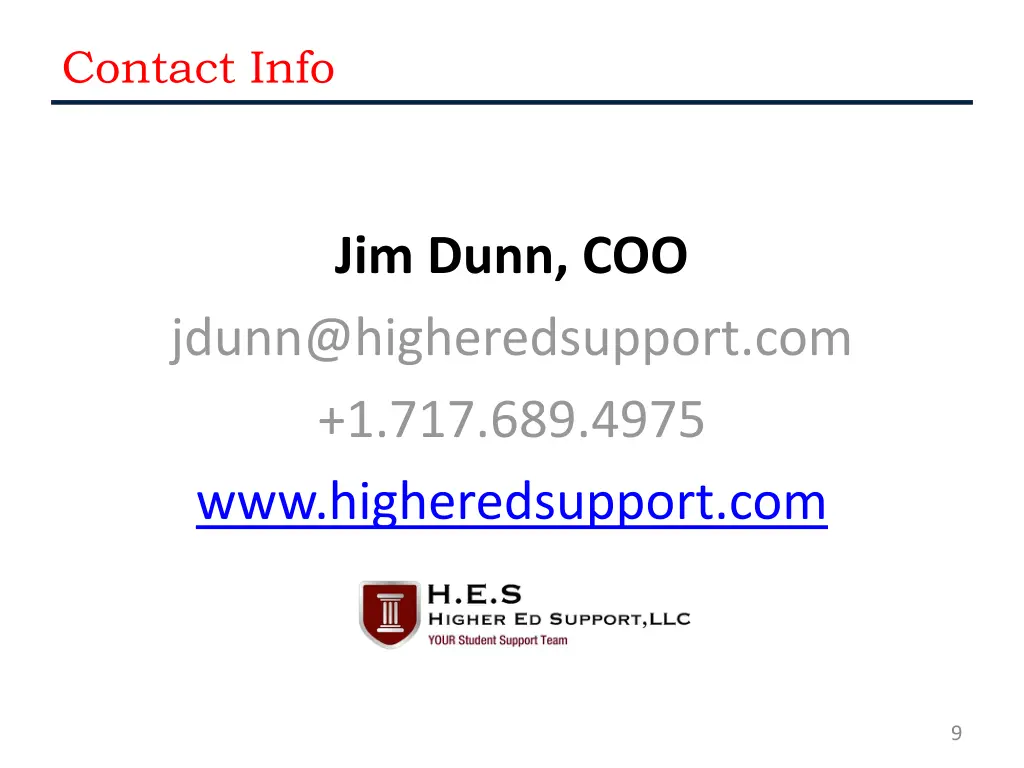 contact info