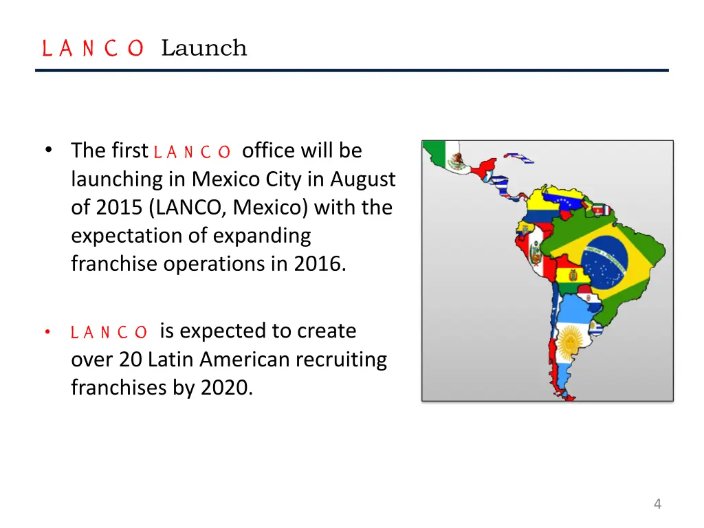 l a n c o launch