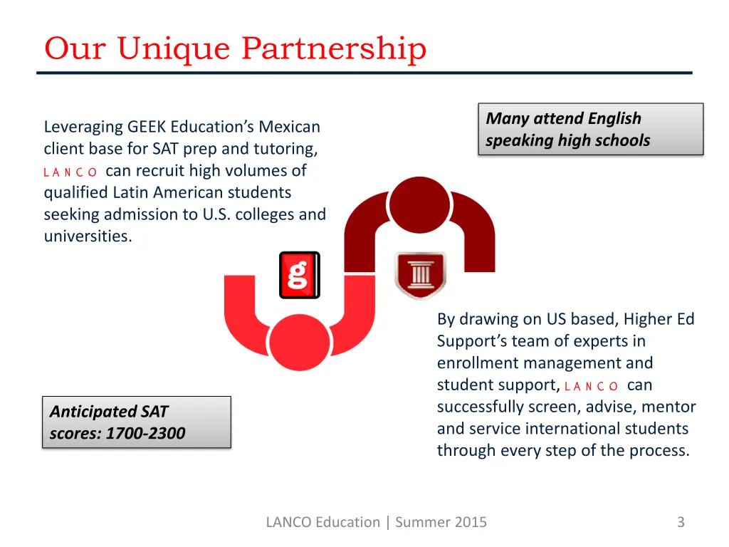 our unique partnership