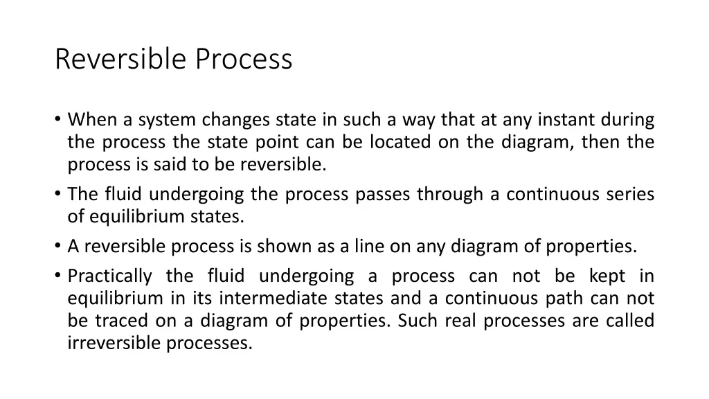 reversible process