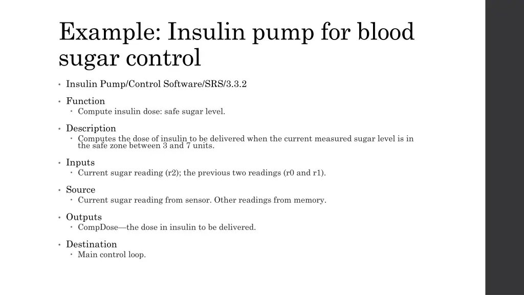 example insulin pump for blood sugar control