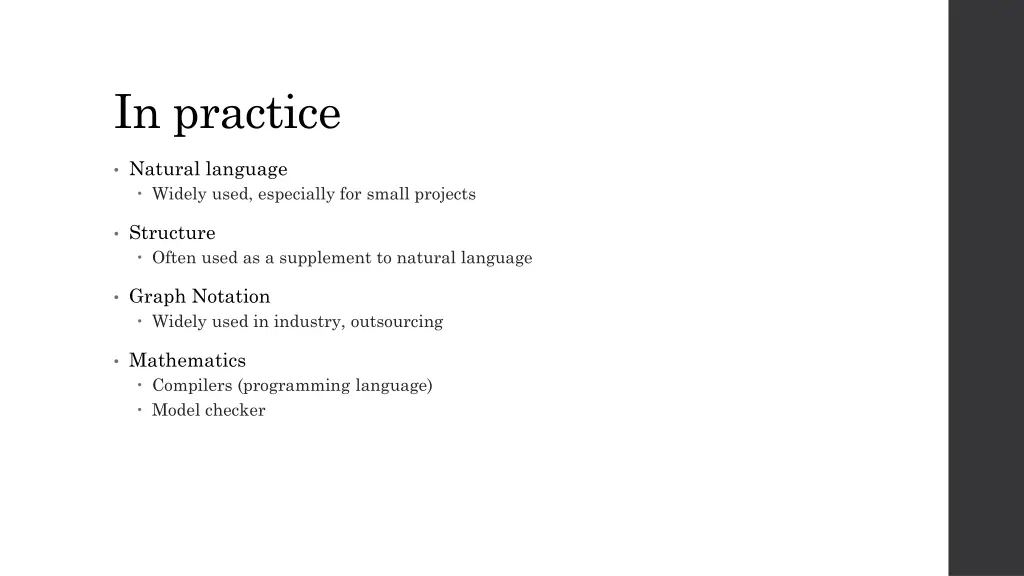 in practice