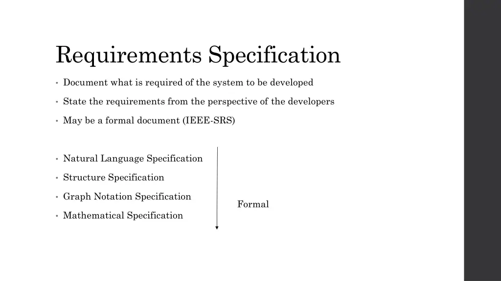 requirements specification